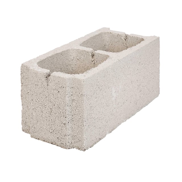 BLOQUE DE HORMIGÓN MH SEMITAPADO 40X20X20 CM