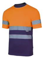 CAMISETA ALTA VISIBILIDAD AZUL NARANJA TALLA S VELILLA SERIE 305506 - 1