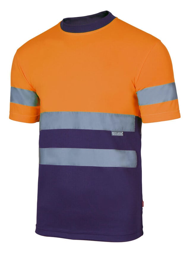 CAMISETA ALTA VISIBILIDAD AZUL NARANJA TALLA M VELILLA SERIE 305506