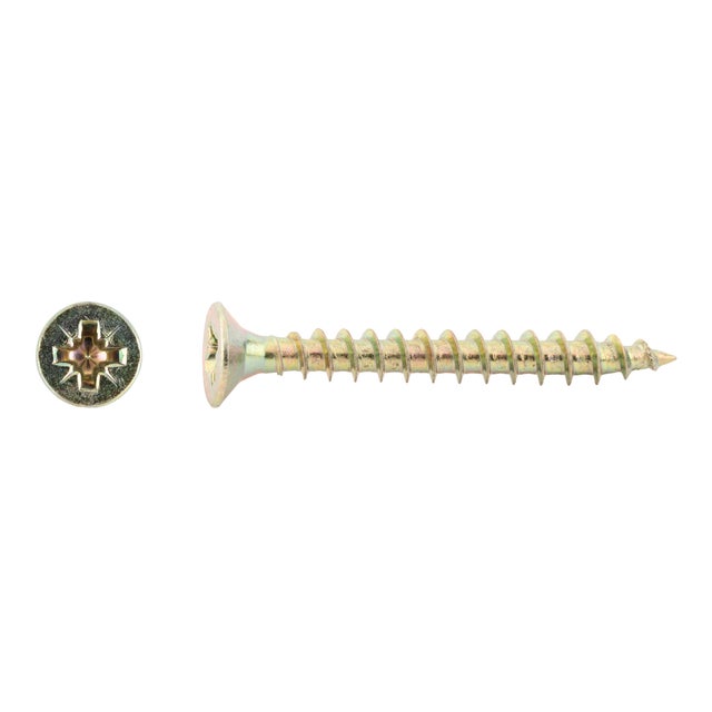 TORNILLOS TIRAFONDO PARA MADERA BICROMATADOS 4X35MM. 500UDS