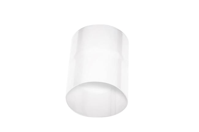 MANGUITO EVACUACIÓN PLUVIALES METÁLICO ACERO PRECALADO BLANCO Ø80MM - 1