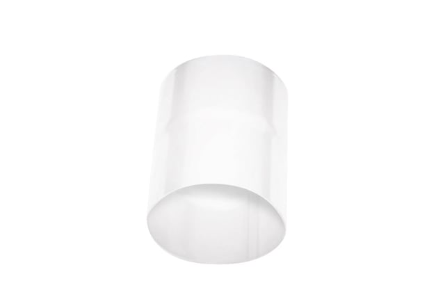 MANGUITO EVACUACIÓN PLUVIALES METÁLICO ACERO PRECALADO BLANCO Ø80MM