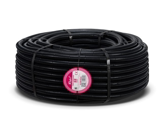TUBO CORRUGADO ARTICULADO NEGRO 32MM 50M - 1