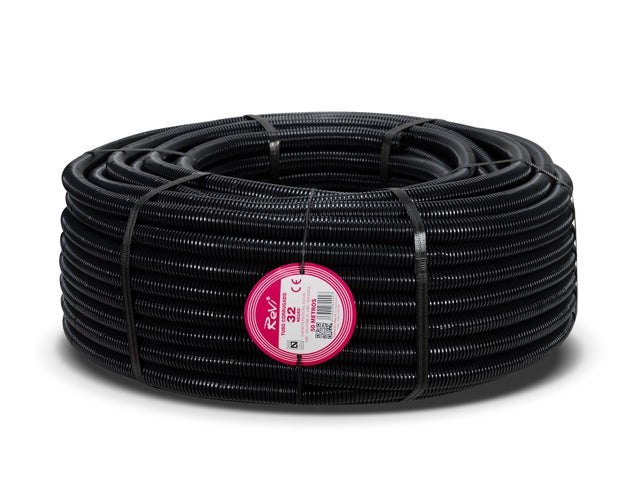 TUBO CORRUGADO ARTICULADO NEGRO 32MM 50M