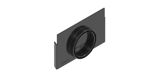 TAPA CIEGA CON SALIDA 50/63MM PARA CANALETA 1M H50MM