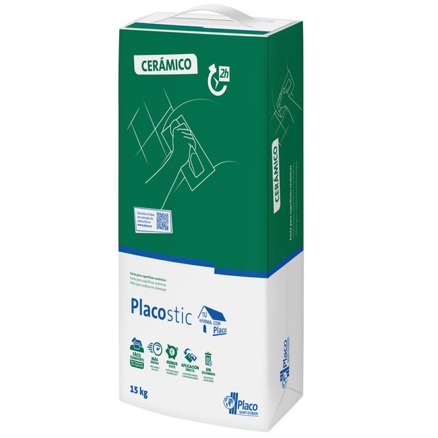 REVESTIMIENTO PLACOSTIC CERÁMICO 15 KG