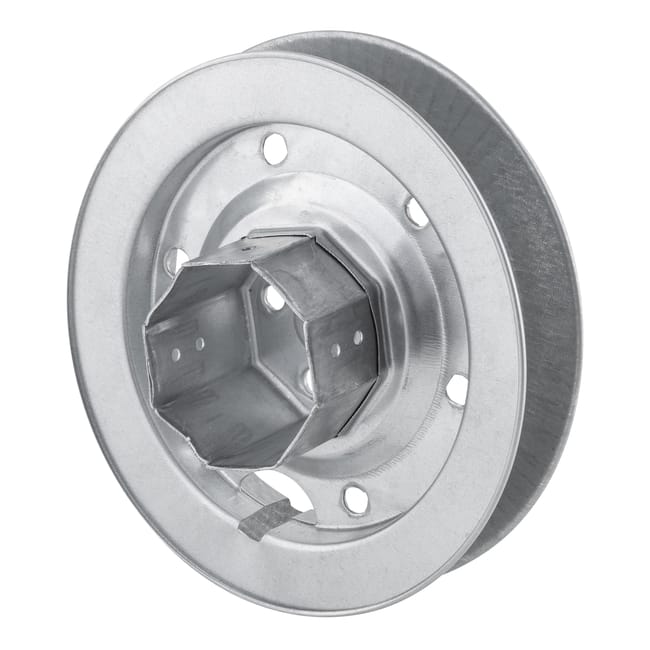 POLEA PERSIANA DE METAL CON ESPIGA PARA EJE 60 MM Y CINTA 22 MM - 1