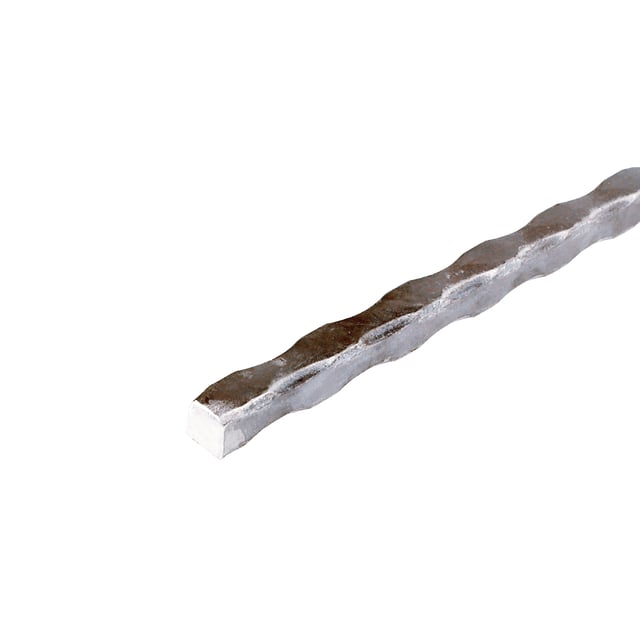BARRA DE HIERRO FORJADO DECORATIVA MARTILLEADA MACIZA 16MM 3M