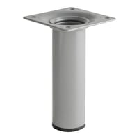 PATA MUEBLE ACERO REDONDA 100MM 30MM GRIS. - 1