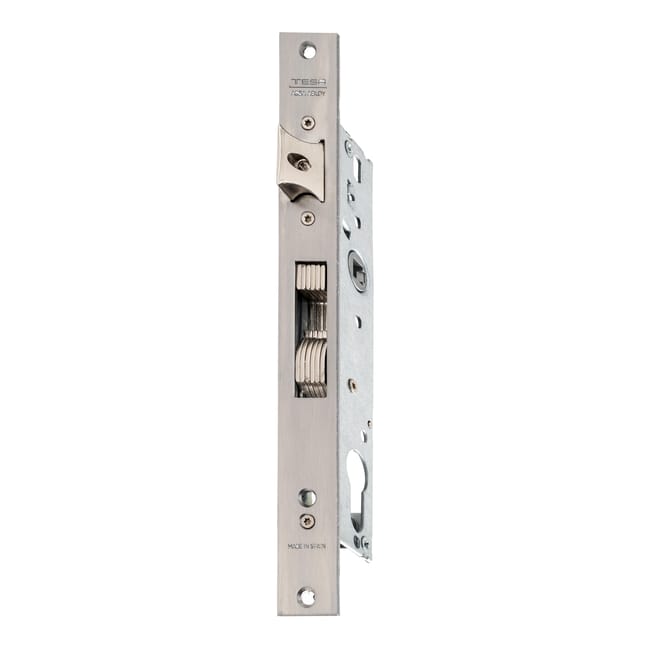 CERRADURA CARPINTERIA METALICA SIN CILINDRO PICAPORTE Y GANCHO 25 MM. 4240253 TESA - 1