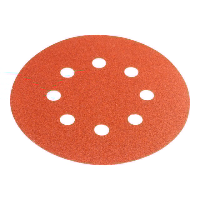 6 DISCOS DE LIJA 125MM 8 AGUJEROS GRANO 180