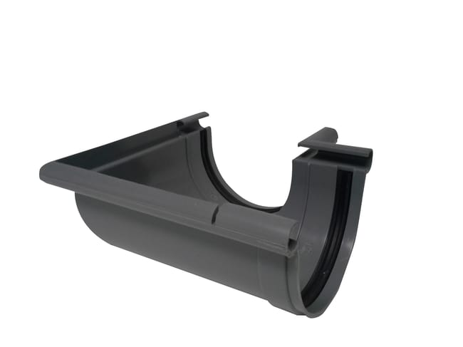 ESQUINA CANALÓN DOBLE VOLUTA GRIS - 1