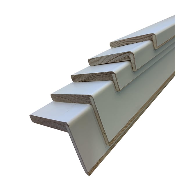 MOLDURAS PARA TABIQUE HASTA 8 CM MADERA FENÓLICA MELAMINADA BLANCA