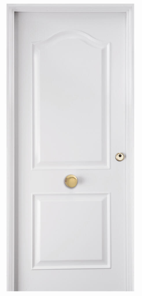 PUERTA ENTRADA RESIDENCIAL LACADA BLANCA PROVENZAL 80 CM IZQUIERDA