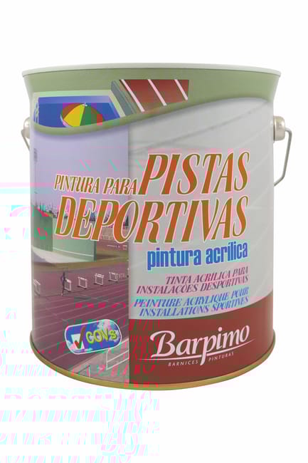 PINTURA PISTAS DEPORTIVAS 4L VERDE CROMO - 1