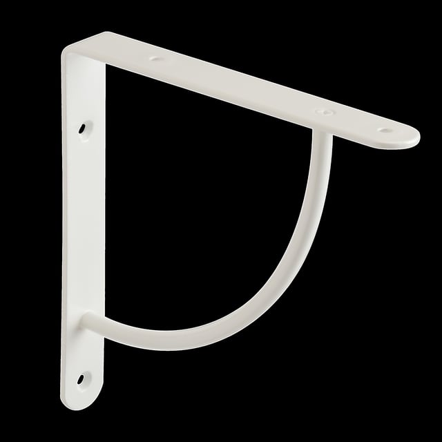 ESCUADRA METALICA PARA BALDA REFORZADA BLANCA 180 X 180  MM