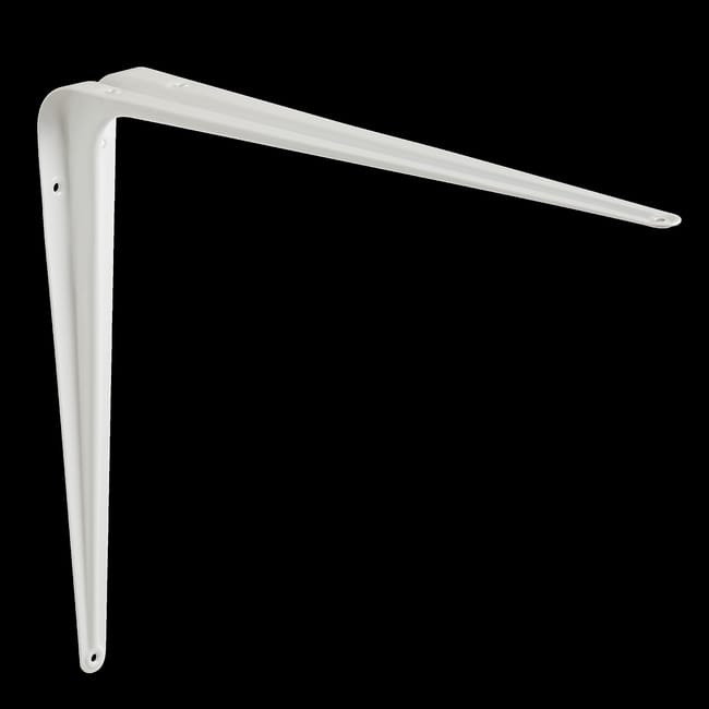 ESCUADRA PALOMILLA CON NERVIO BLANCA 300 X 350  MM - 1