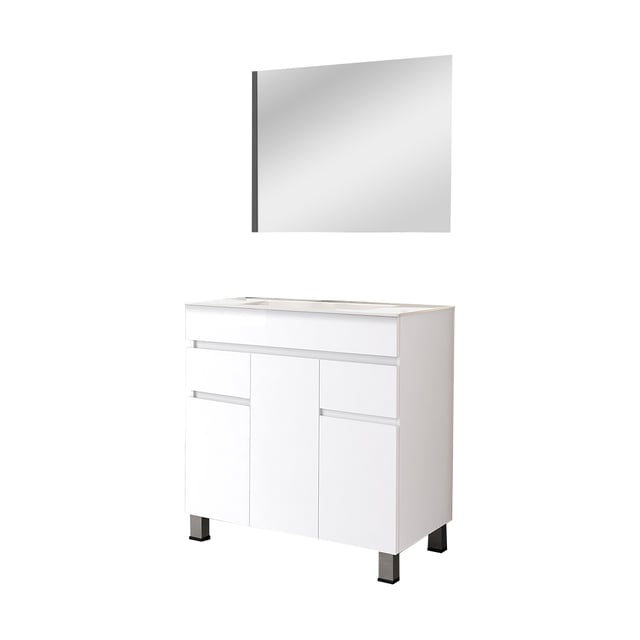 CONJUNTO MUEBLE DE BAÑO BALI BLANCO 79X46CM