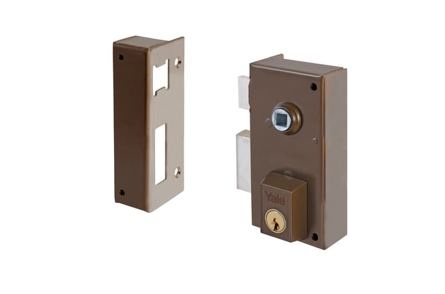 CERRADURA SOBREPONER 70  MM. 56 B LATON DERECHA YALE