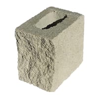 BLOQUE DE HORMIGÓN SPLIT MEDIO 2 CARAS BLANCO 191X19X14 CM - 1