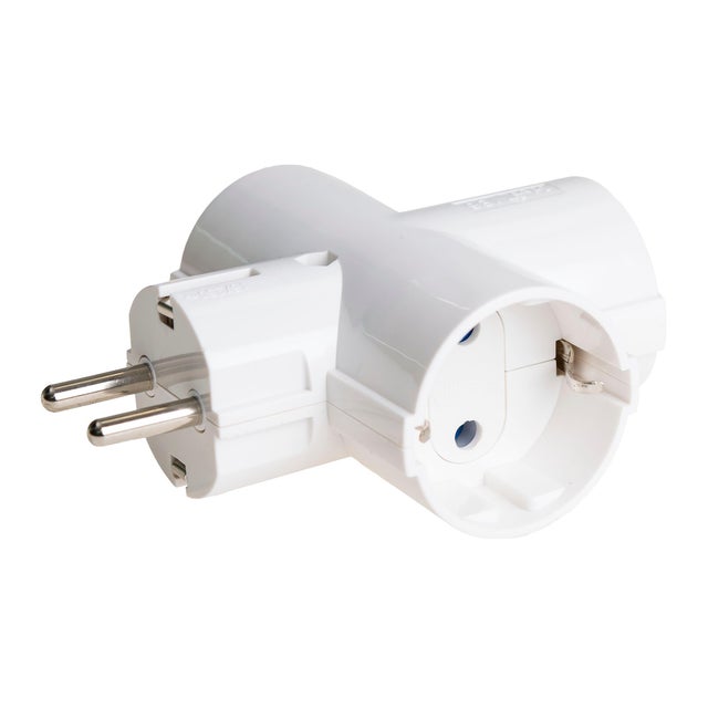 ADAPTADOR PARA BASE DE 3 TOMAS 16A (1T FRONTAL + 2T LATERAL)