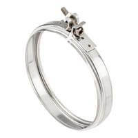 ABRAZADERA TUBO INOXIDABLE PARED SIMPLE 100MM - 1