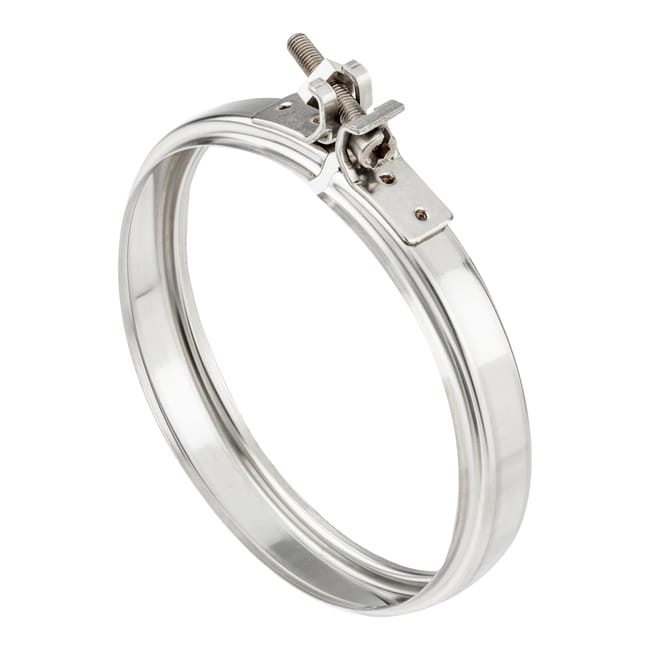 ABRAZADERA TUBO INOXIDABLE PARED SIMPLE 100MM - 1