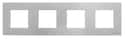 MARCO CUÁDRUPLE BÁSICO SERIE ZENIT PLATA - 1