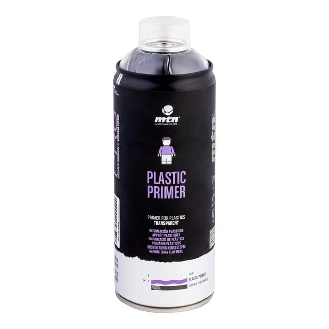 ESPRAY IMPRIMACIÓN PLASTICOS  400ML TRANSPARENTE - 1