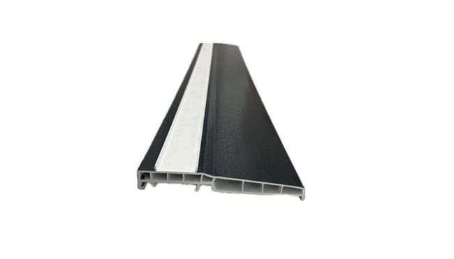 PERFIL VIERTEAGUAS VENTANA PVC GRAFITO - 1