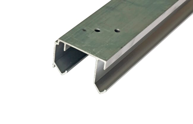 CARRIL ALUMINIO DOBLE PARA PUERTA DE ARMARIO 1 . 8 M - 1