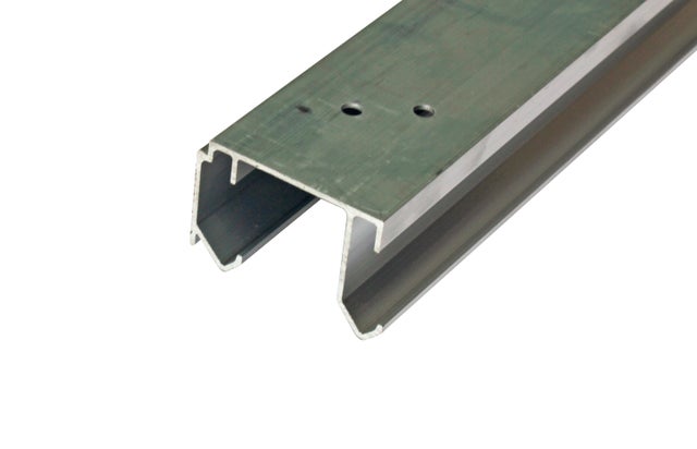 CARRIL ALUMINIO DOBLE PARA PUERTA DE ARMARIO 1 . 2 M