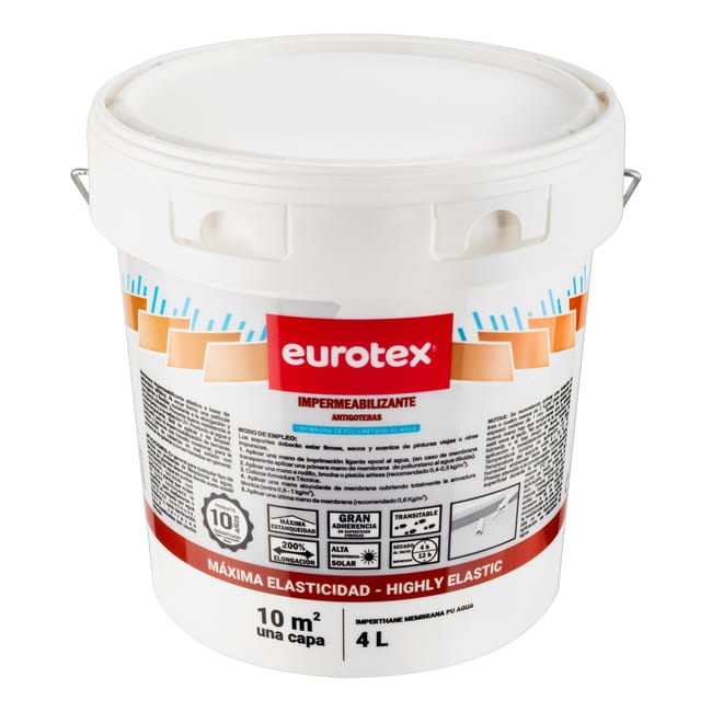 MEMBRANA DE POLIURETANO AL AGUA 4L BLANCO - 1