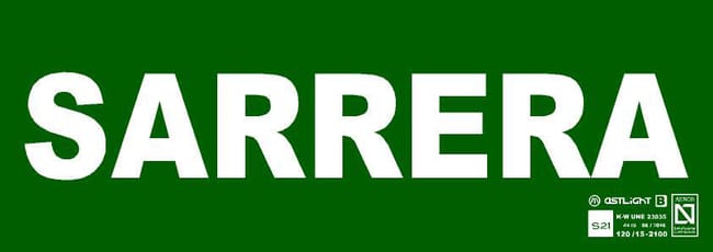 SEÑAL FOTOLUMINISCENTE ENTRADA 1UD - 1