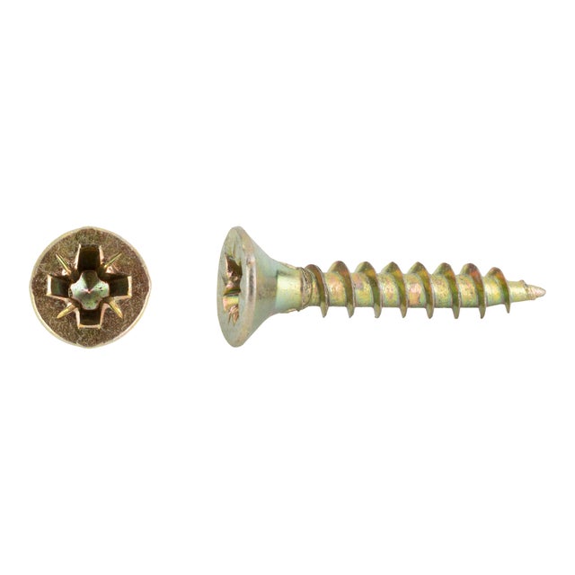 TORNILLOS TIRAFONDO PARA MADERA BICROMATADOS 3,5X20MM. 1000UDS