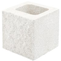 BLOQUE SPLIT MEDIO 2 CARAS HIDRÓFUGO BLANCO 20X20X20 CM - 1