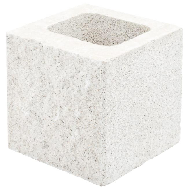 BLOQUE SPLIT MEDIO 2 CARAS HIDRÓFUGO BLANCO 20X20X20 CM - 1