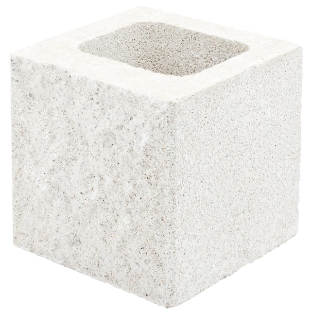 BLOQUE SPLIT MEDIO 2 CARAS HIDRÓFUGO BLANCO 20X20X20 CM