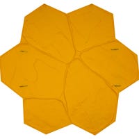 MOLDE PIEDRA IRREGULAR RÍGIDO AMARILLO PARA HORMIGÓN IMPRESO - 1