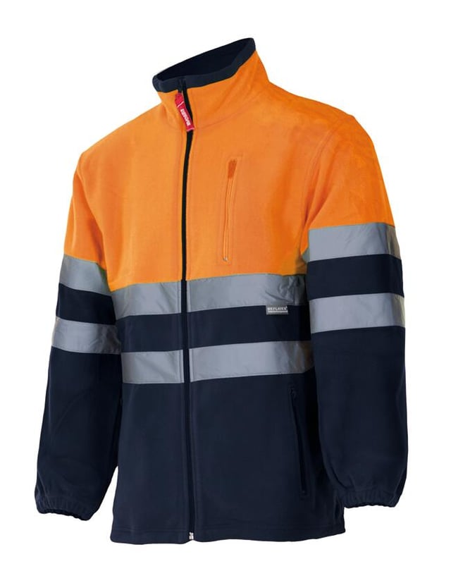 CHAQUETA POLAR ALTA VISIBILIDAD AZUL NARANJA TALLA S VELILLA SERIE 183