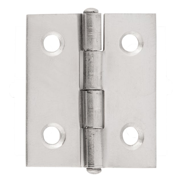 BISAGRA 35 X 30  MM. CON REMATE ACERO INOXIDABLE. 4 UDS