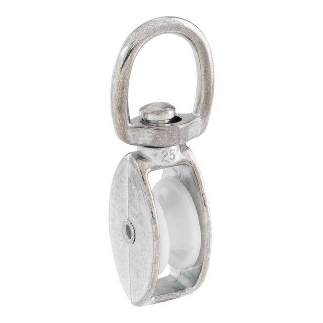 POLEA SIMPLE GIRATORIA GALVANIZADA 76 X 7 MM.