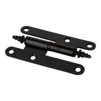 PERNIO BISAGRA DE PUERTA 9.5 CM REMATE PALA REDONDA IZQUIERDA NEGRO - 1