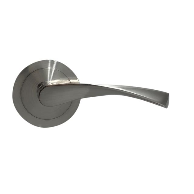 JUEGO DE MANILLA ROSETA ALUMINIO ANCHA NIQUEL SATINADO MODELO 707 MICEL