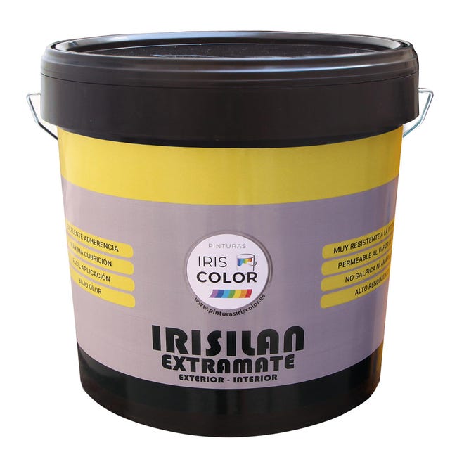 PINTURA PLASTICA BLANCA MATE 14L IRISLAN - 1
