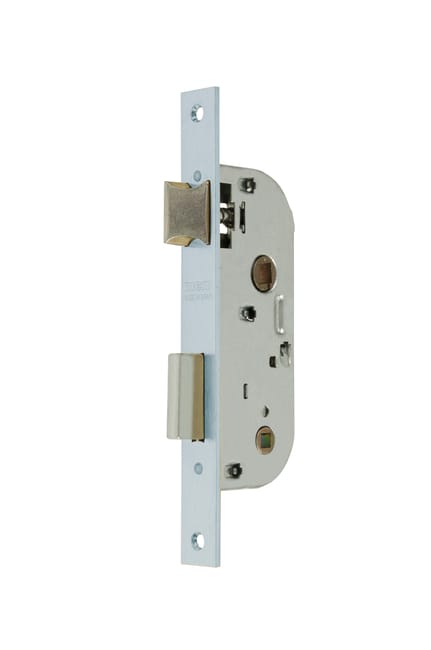 CERRADURA EMBUTIR PARA PUERTA DE MADERA 40  MM. NIQUELADA 1309 MCM - 1