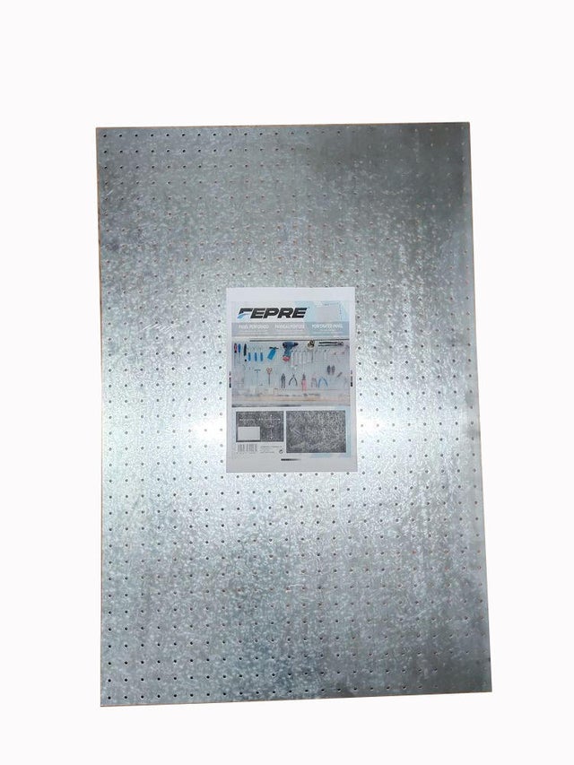 PANEL PERFORADO PARA GANCHOS PORTAHERRAMIENTAS CHAPA GALVANIZADA 90 X 60 CM FEPRE