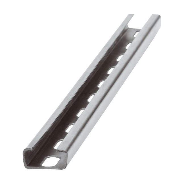 GUÍA CARRIL PERFORADA CINCADA 20X10X1X2000MM - 1