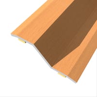 PERFIL TRANSICIÓN SUELO DESNIVEL ADHESIVO ACERO CEREZO 166CM - 1