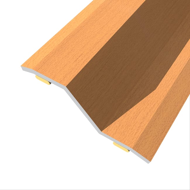 PERFIL TRANSICIÓN SUELO DESNIVEL ADHESIVO ACERO CEREZO 166CM - 1